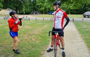 Arrivée de Jocelyn à la base nautique , après un Grand Parcours !