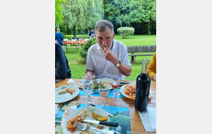 Régis en pleine dégustation...