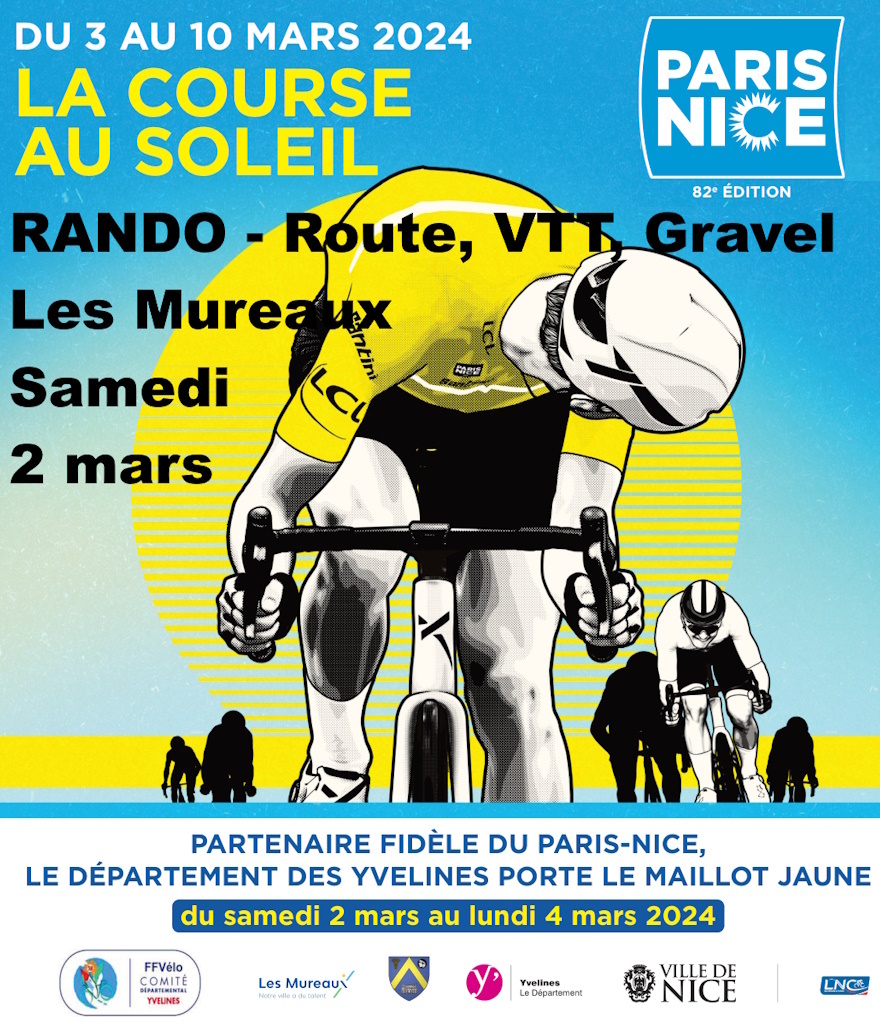 Rando Cyclo « Paris-Nice » « Yvelines, Terre de Vélo »