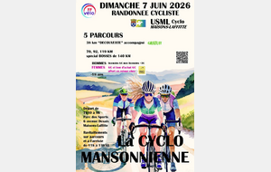 Cyclo Mansonnienne le 07 juin 2026 - Maisons - Laffitte